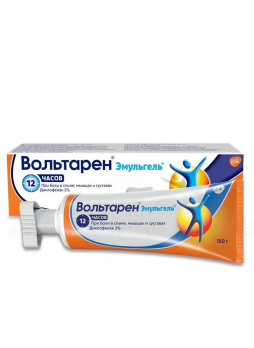 Вольтарен эмульгель 12 часов 2% с треугольной крышкой 150 г N 1