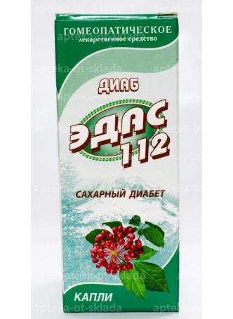 ЭДАС-112 капли Диаб (при сахарном диабете) 25 мл N 1