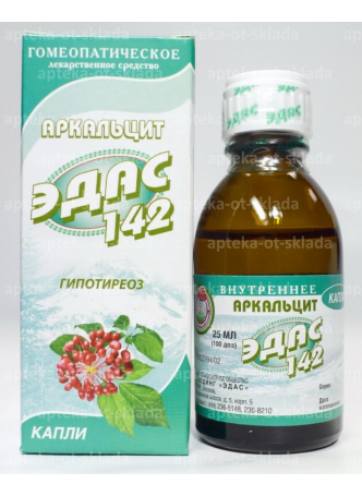 ЭДАС-142 капли Аркальцит (гипотиреоз) 25мл 100 доз N 1