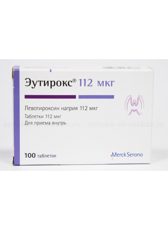 Эутирокс 112 мкг N 100