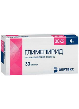 Глимепирид тб 4 мг N 30
