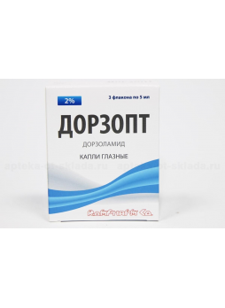 Дорзопт капли глазные фл 5 мл N 3