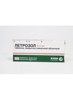 Летрозол тб п/о плен 2,5 мг N 30