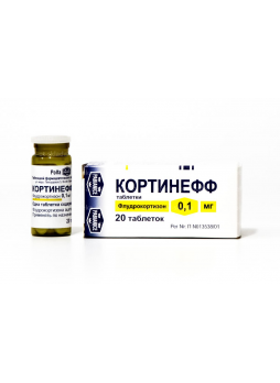 Кортинефф тб 0.1мг N 20
