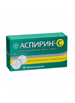 Аспирин Байер+вит С тб шип N 10