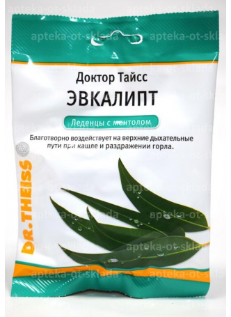 Доктор тайсс леденцы эвкалипт/ментол 50г N 1 оптом