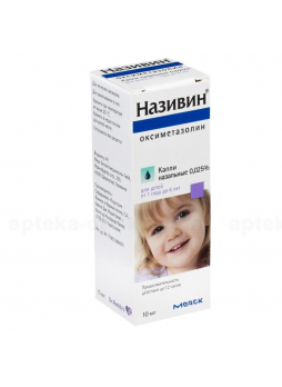 Називин капли 0.025% фл пипет 10мл N 1