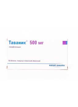 Таваник тб п/о плен 500мг N 5