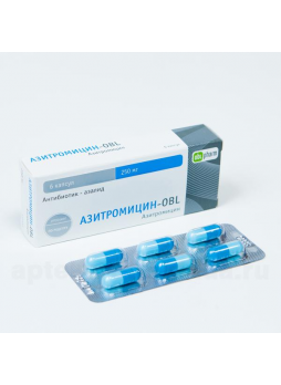 Азитромицин Оболенское капс 250 мг N 6