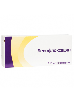 Левофлоксацин Озон таб п/о плен 250мг N 10