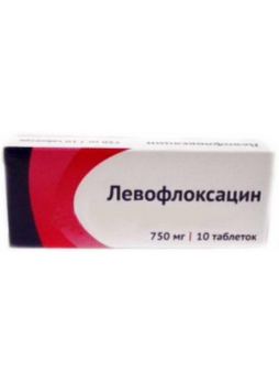 Левофлоксацин Озон таб п/об плен 750мг N 10