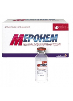 Меронем пор в/в ин фл 1г N 10
