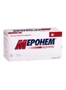 Меронем пор в/в ин фл 1г N 10