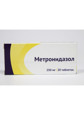 Метронидазол тб 250мг N 20