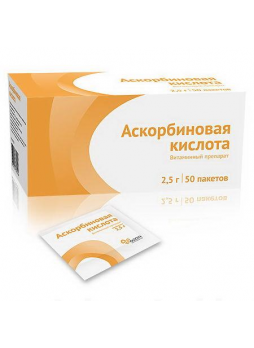 Аскорбиновая кислота Озон пор 2,5 г пакет N 50