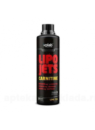 LipoJets Carnitine питьевой термогеник 500мл лайм-чай N 1 оптом