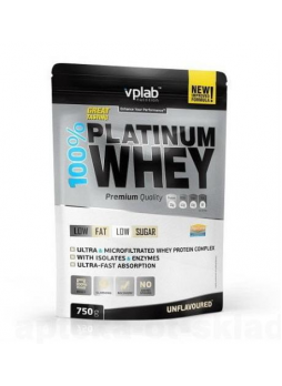 Протеин 100% Platinum Whey с нейтральным вкусом 750г пакет N 1