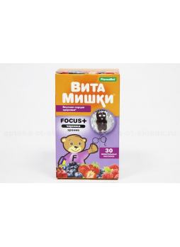 Вита мишки фокус + жеват пастилки N 30