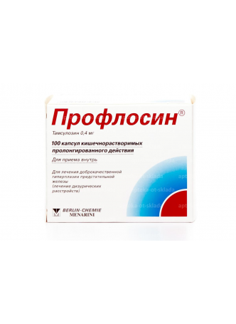 Профлосин капс пролонг д-я кишечнораств 0,4 мг N 100 оптом