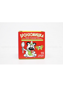 Бронхомишка порошок д/приг р-ра внутрь пак 1,47г N 15