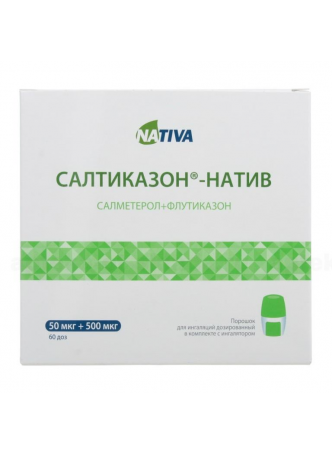 Салтиказон пор д/инг дозир 50мкг+500мкг 60 доз N 1