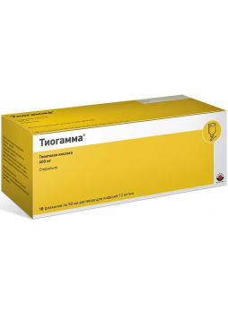 Тиогамма р-р д/инф 1.2% фл 50мл N 10