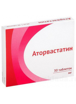 Аторвастатин Озон тб п/о плен 80 мг N 30