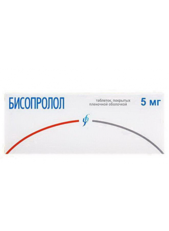Бисопролол Изварино Фарма таб п/о плен 5 мг N 60