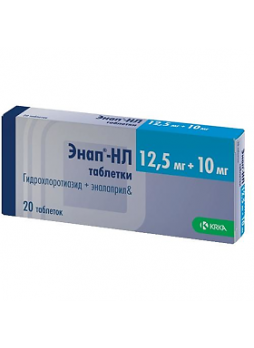 Энап-HL тб 10-12.5мг N 20
