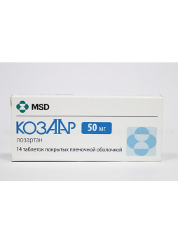 Козаар тб п/о плен 50мг N 14