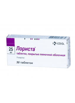 Лориста тб п/о плен 25 мг N 30