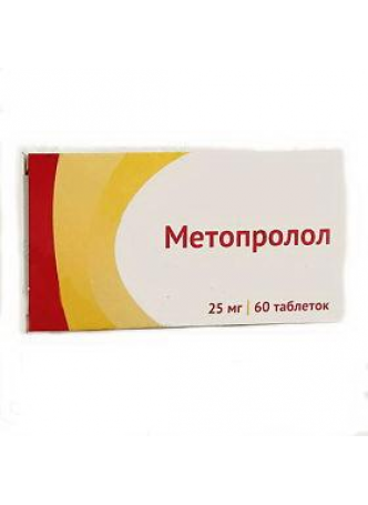 Метопролол таб 25мг N 60