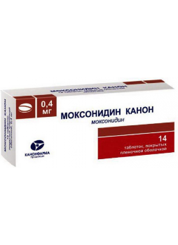 Моксонидин Канон тб п/о 0,4 мг N 14