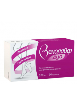 Венолайф Дуо 500мг таб п/о плен N 30