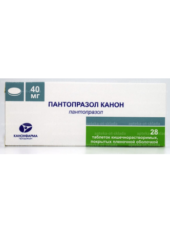 Пантопразол Канон тб п/о 40 мг N 28