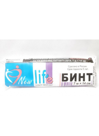 New Life бинт марл н/стерильный 7м х 14см N 1