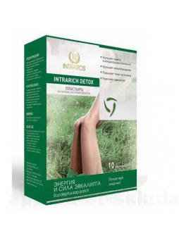 Intrarich Detox пластырь на стопы энергия и сила эвкалипта N 10