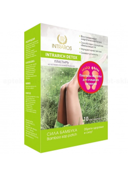 Intrarich Detox пластырь на стопы сила бамбука N 10