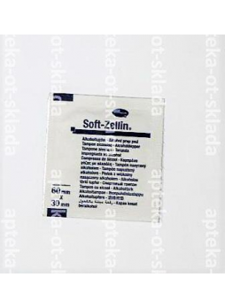 Hartmann soft-zellin Тампон (салфетка) спирт стер д/инъекций 60*30мм N 1