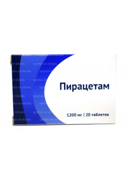Пирацетам тб п/о плен 1,2 г N 20
