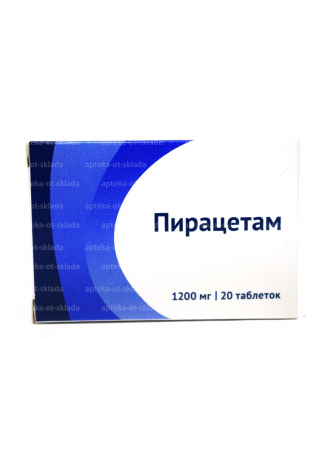 Пирацетам тб п/о плен 1,2 г N 20 оптом