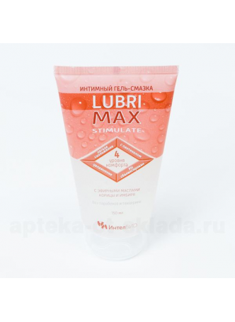 LubriMax Stimulate интимный гель-смазка с эфир маслами корица/имбирь 150мл N 1 оптом