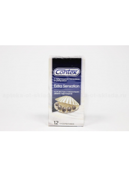 Презервативы Contex extra sensation с крупн точками и ребрами N 12