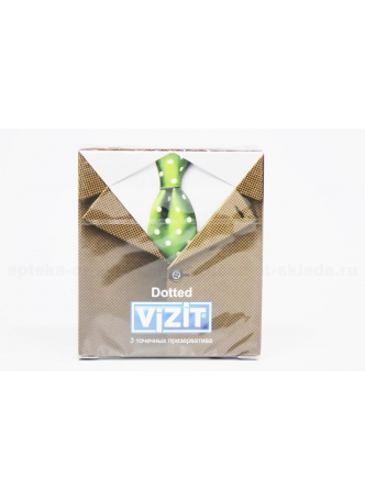 Презервативы Vizit Dotted точечные N 3 оптом
