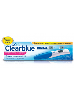 Тест на беременность Clearblue digital цифровой с индиктором срока N 1