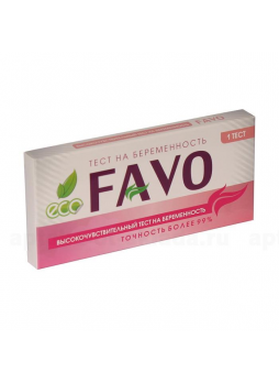 Тест-определение беременности Favo высокочувствительный N 1