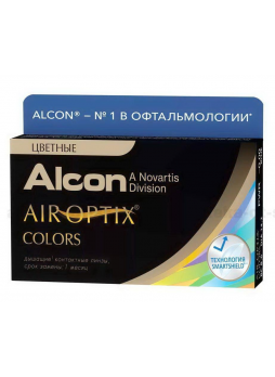 Alcon Air Optix Colors 30тидневные контактные линзы D 14.2/R 8.6/ -6.50 Brilliant Blue N 2