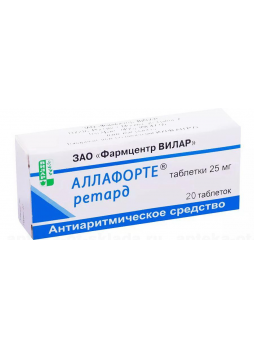 Аллафорте тб пролонг д-я 25 мг N 20