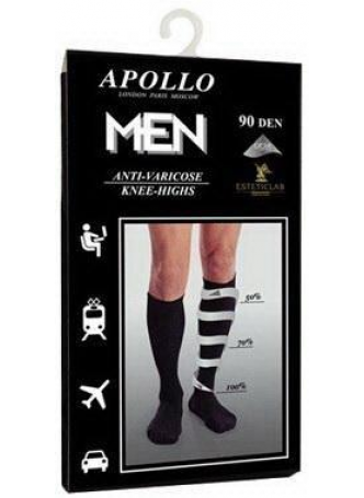 Apollo men гольфы антиварикозные 90den черные N 1 оптом
