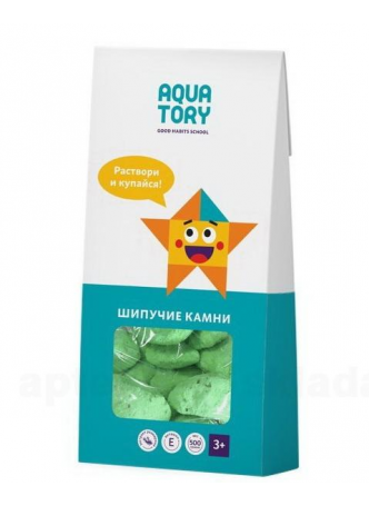 AQUATORY шипучие камни зеленые д/детей с 3-х лет 500 г N 1 оптом